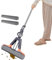 Trapeador Exprimible, Trapeador De Esponja con Rodillo,Fregona Rodillo para Piso con Mango Ajustable En Esponja PVA, 2 Recambios De Cabezal De Esponja Incluidos para Limpiar Baldosas, Pisos De Madera