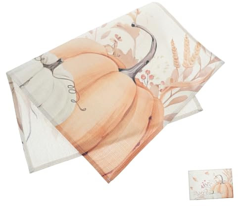 CONGARTENO Herbst Festival Leinen Tischsets Thanksgiving Ahorn Baum Esstisch Tischsets