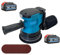 Neue Upgrades 18V Akku Exzenterschleifer mit 2x 5.5AH Akku, Ersatz für Makita 18V Akku,12 pcs Schleifpapier (Körnung 120/180/240,125mm), 7500-15000RPM, für Schleifen und Polieren von Holz