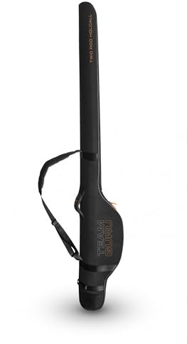Guru Team Guru 2 Rod Holdall | Coarse Fishing Rod Holdall | For 2 Made-Up Rods with Reels Attached | Padded Shoulder Strap | Carry Handle | 2 Pockets for Net Handles | L129cm xW29cm | Code GLG041