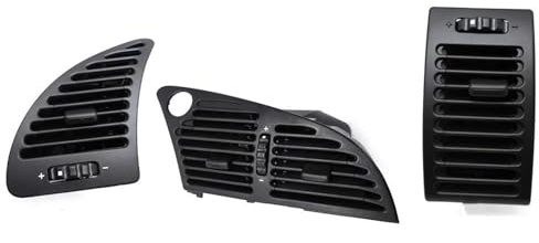 DZSFDGDDFGD Rejillas Ventilación para Citroen para Xsara para C-Elysee 2002-2011 2012 2013 Salida De Aire Acondicionado Ventilaciones Piezas De Repuesto Parrilla Delantera(3 PCS)