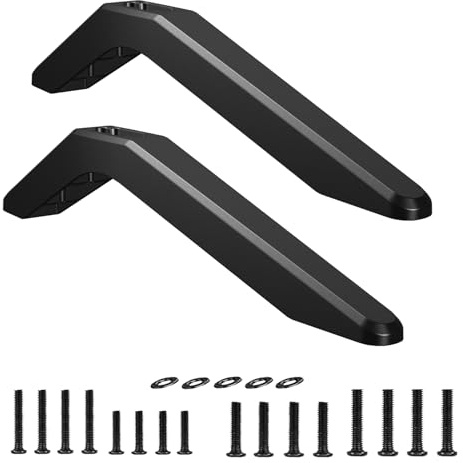 DOBOLAN Metal Base Stand for TCL Smart Tvs,TV Replacement feet - Fit for Select Models for Samsung, Hisense, Roku,LG and Vizio. Not Universal Legs (Black 28-85 inches)