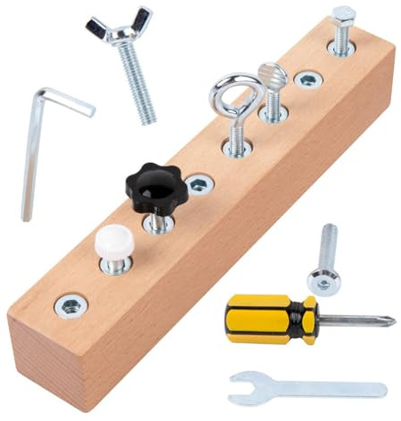 Nuts And Bolts Toy Set – Early Learning Construction Board, Large Screwdriver Activity Kit, Motor Skills Development Game | Preschool Educational Toy For Children Age 3 Plus Home Interactive Learning