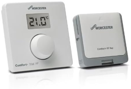 Worcester Bosch Comfort+ Stat RF Wireless Thermostat with Low-Pressure Indication, for Worcester Bosch Greenstar Lifestyle Boiler