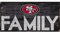 Fan Creations San Francisco 49ers Familie Zeichen, Multicolor