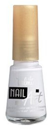 Valmy Pintauñas Nail Art Decorativo con Pincel de Precisión, Blanco