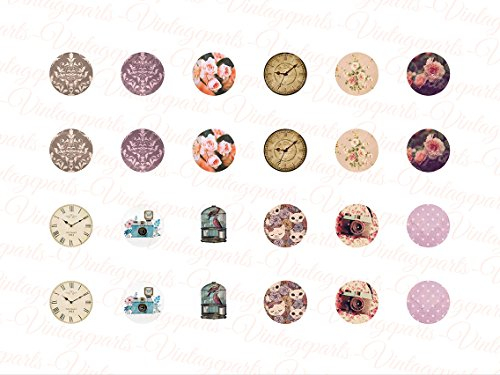 Vintageparts Motivbogen Vintage für 12mm Cabochons, DIY-Schmuck