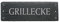 GRILLECKE Schild aus Schiefer graviert 22 x 8 cm Schiefertafel | Dekolando