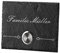 polar-effekt Personalisierte Türklingel aus Schiefer - 100x80 mm Klingelschild mit Gravur - Klingelknopf OHNE LED - Klingelplatte Geschenk zum Einzug [mit Edelstahlklammer] Motiv: Familienname