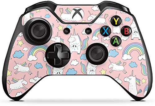 DeinDesign Skin kompatibel mit Microsoft Xbox One Controller Folie Sticker Einhorn Regenbogen Statement