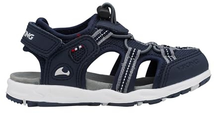 Viking Unisex Kinder Thrill Sport Sandal, Navy Grey, 23 EU