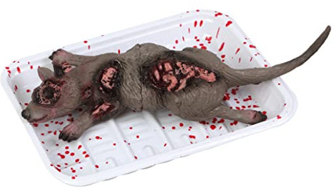 ATOSA accessoire barquette rat mort halloween