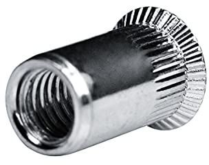 GOEBEL® - 250 x Blindnietmuttern Nietmuttern M10 Edelstahl A2 (V2A) (Ø x L) 12,9 x 21,0 mm Blindmuttern Senkkopf Rundschaft gerändelt Schaftende offen Einziehmutter Einnietmuttern