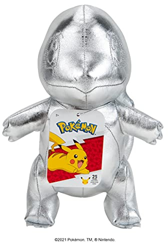 Pokémon PKW0238 674 EA Pokemon 25th Celebration 20.3 cm Silver Charmander Plus, Silber