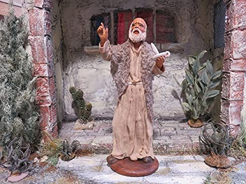 mitienda mit Liebe gemacht Krippenfiguren Wirt 14/16 cm aus Ton/Stoff