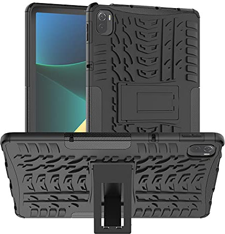 Kemocy Cover per Xiaomi Pad 5/Xiaomi Pad 5 PRO,Cover in PC & TPU con Supporto Custodia per Xiaomi Mi Pad 5/Mi Pad 5 PRO 11 Pollici 2021 Tablet,Nero