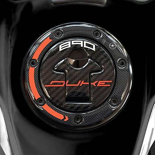 labelbike - 3D Harz Aufkleber Dekoration und Schutz des Motorrad-Tankdeckels kompatibel mit KTM 890 Duke 2021-2023 Motorrädern