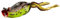 Savage Gear Hop Popper Frosch - Premium Topwater Froschköder für Barsch- und Raubfischangler, zum Fischen in Grasmatten, Seerosenfeldern und schattigen Taschen Schwarz 5,5 cm