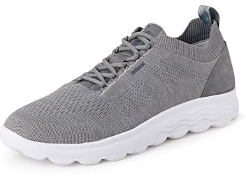 Geox Herren U SPHERICA Sneaker, DK Stone, 45 EU