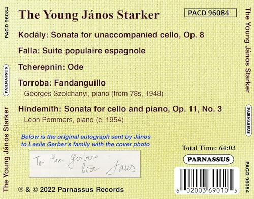 The Young Janos Starker