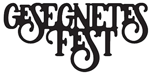 Mundart Stempel Stanzschablone Deutsche Text gesegnetes Fest