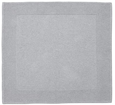 Stellou & friends Babydecke aus 100% Baumwolle, weiche Neugeborne Baby Kuscheldecke, Baby Erstausstattung, kuschelige Kinderwagen Decke, Oeko-TEX Zertifiziert, Geschenk zur Geburt (Grau, 88 x 88 cm)