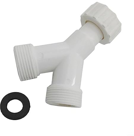 2PCS Dishwasher Washing Machine Y Tee Connector Adapter,Appliance Inlet Hose Double Inlet Junction Split
