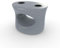 REZVANI FURNITURE STUDIO Tenjam Splash Series Verstärkter Beistelltisch für den Pooleinsatz, im Pool-Beistelltisch für Sonnenregale und Wassertiefen bis 25,4 cm (grauer Granit), Amped1234