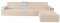 YSTELLAA Couchbezug L Form 4 Sitzer 100% Wasserdicht, Sofa Überzug Ecksofa rutschfest, Couch Bezug L-Form Universal, Reversibel Couch Überzug Ecksofa Waschbar, Beige