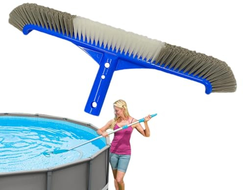 Brosse Piscine | Tête Balai Piscine Brosse 43 cm | Brosses de Nettoyage pour Balai de Piscine Hors Sol avec Poils en Nylon | Nettoyeur têtes brosses pour Piscine Robuste Accessoires Piscine