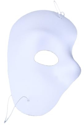 MEISH Half Face Masquerade Opera Mask - Vintage Phantom Venetian Halloween Mask for Cosplay Party