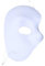 MEISH Half Face Mask - Masquerade, Opera, Venetian & Phantom Mask for Cosplay & Party (White)