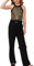 GRACE KARIN Mädchen Pailletten Overall Ärmelloses Jumpsuit Loose Fit Sommer Freizeitanzug Overall Schwarz 6-7 Jahre