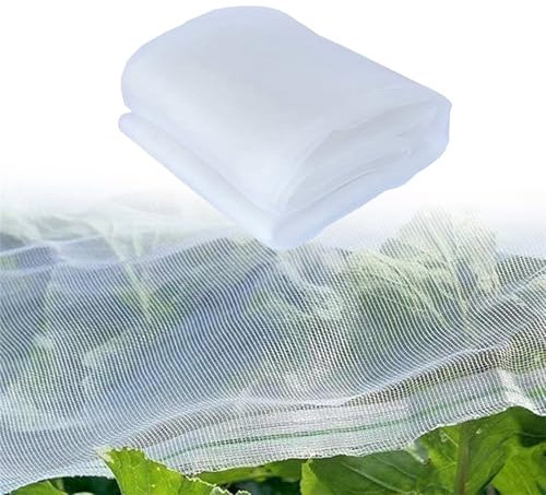 Aeveot Filet Anti Insecte Potager, Filet de Protection Jardin, Filet Anti Oiseaux pour Cerisier et Fraisier Protection Arbre Fruitier Résistant aux UV, Réutilisable Filet de Grillage Fin(0.5x2m)