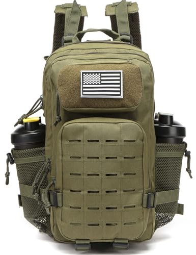 GUJOIN 20L Wasserdichter Rucksack Mit 2 Flaschenhaltern, Ideal Für Fitnessstudio, Outdoor-Reisen, Wandern, Angeln Und Geeignet Für 13-Zoll-Laptops