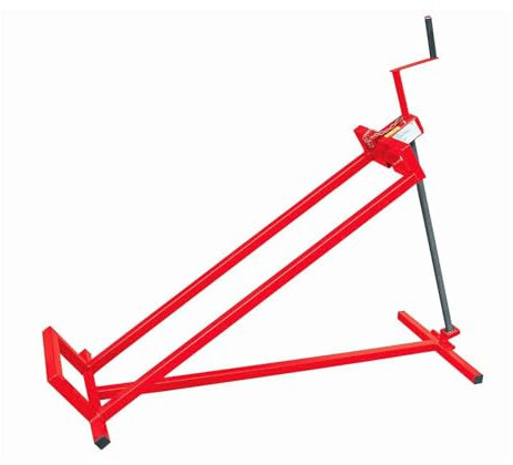 DIVID® Hebevorrichtung Reinigungshilfe für Aufsitzrasenmäher, Traktor Heber bis zu 400Kg, 35 Grad Neigung, Rasentraktorheber, Hebebühne (Rot)