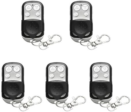 5 Pcs 433Mhz Universal Garage Door Opener Remote, Wireless Garage Door Remote, Garage Remote Control Key Fob with Key Cover Slide for Car Garage Door Gate Opener (Arrow Type)