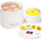 Electric Egg Cooker Boiler 4 Egg Capacity Poacher with Auto Power-off - Rapid Egg Cooker for Steamed, Hard Boiled, Soft Boiled Eggs and Onsen Tamago, Electric Egg Boiler with Beep Alarm