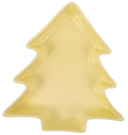 Cabilock Christmas Tree Shaped Plate Luxury Ceramic Dinnerware for Appetizer Serving