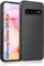 wsiiroon Hülle für Samsung Galaxy S10 Plus Handyhülle, Stoßfest Kratzfest, Anti-Fingerabdruck, Anti-Rutsch Fallschutz Schutzhülle, Anti-Öl, Unterstützt kabelloses Laden für Samsung S10+ Case (Schwarz)
