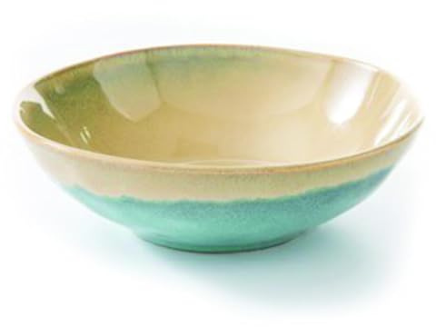 Fade Venus Pastateller D 21 cm Steingut Gelb Grün