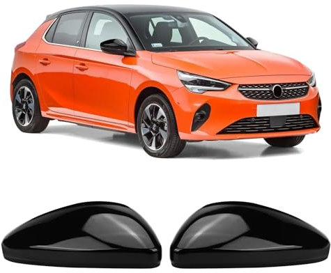 Opaltool 1 Paar Auto Rückspiegel Abdeckung Ersatz für O-pel Corsa F 2019-2025, Peugeot 208 508 2008 2019-2025, Außenspiegel Spiegelkappen Seitenspiegel Cap, Links und Rechts
