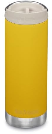 Klean Kanteen Unisex's TKWide 16 oz (con tapa Café) color amarillo