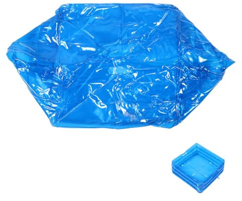 VICASKY Bain de pieds gonflable bain de pieds de piscine portable lavage bassin de bain de pieds de piscine pour pliant trempeur seau pliable bottes de pédicure PVC Blue