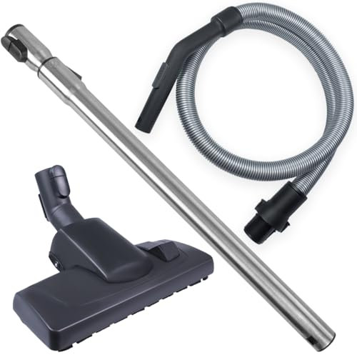 PRIMEBAG - SPARSET: Schlauch, Griff, Rohr und Bodendüse - Passend für Miele Blizzard CX1 (EcoLine, Cat & Dog PowerLine, Red, Parquet, Flex, Comfort, Senator Parquet, Blue, Excellence, Pure Power)