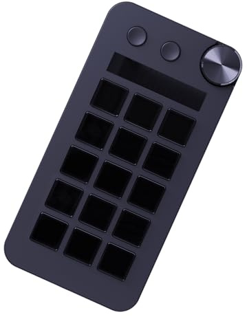 LfrXtra Stream Control Deck, StreamDeck Visual Keyboards, Triples Function 15 Button LCD Live Content Creation Controller, Podcast Equipment, Customs Button PC Keyboards For Esports Player