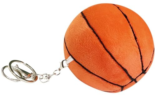 STOBAZA Plüsch Basketball Schlüsselanhänger Gefüllt Weicher Sport Schlüsselbund Für Jungen Mädchen Rucksack Tasche Dekoration Geschenk