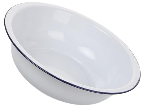 JOINPAYA Palangana de Esmalte Retro para Cocina, Cuenco Esmaltado Vintage de Gran Capacidad, Fácil de Limpiar, Uso Multifuncional