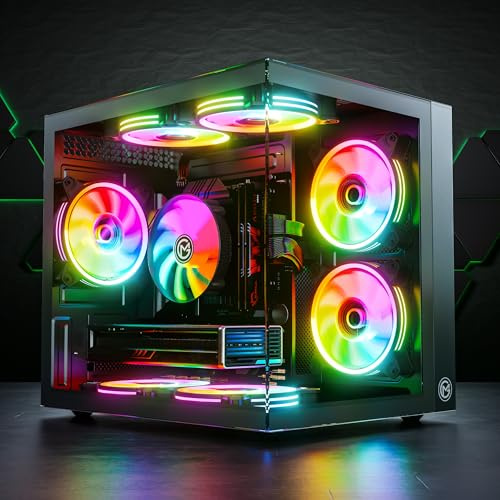 GameMachines HyperCube - Gaming PC - AMD Ryzen 7 5700X - AMD Radeon RX 9060-1TB SSD - 16GB DDR4 - WLAN - Win 11 Pro
