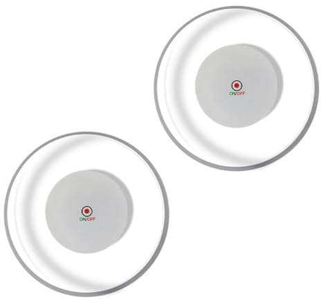 PRETYZOOM 2 Pcs LED Light-up Cup Coasters Car Cup Coasters Anti-skid PC 2 X Cr1620 Button Batteries Included for Car and Home Table